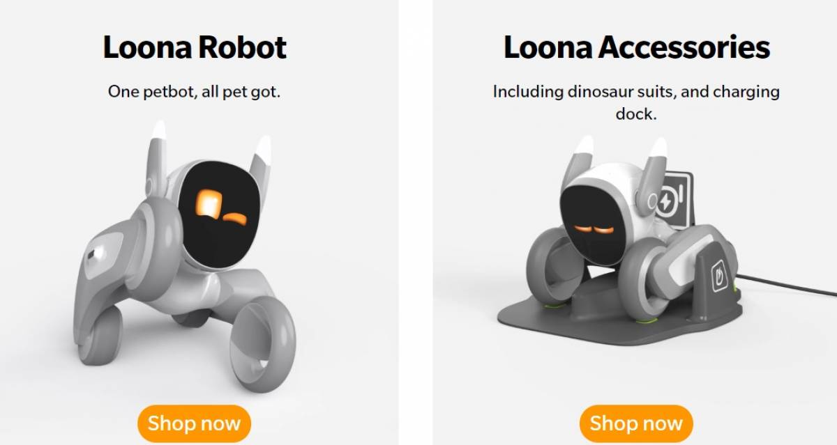 laman pemesanan petbot Loona