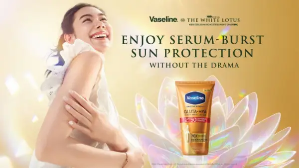 Vaseline x The White Lotus Luncurkan Gluta-Hya SPF 50, Jaga Kulit Tetap Terhidrasi