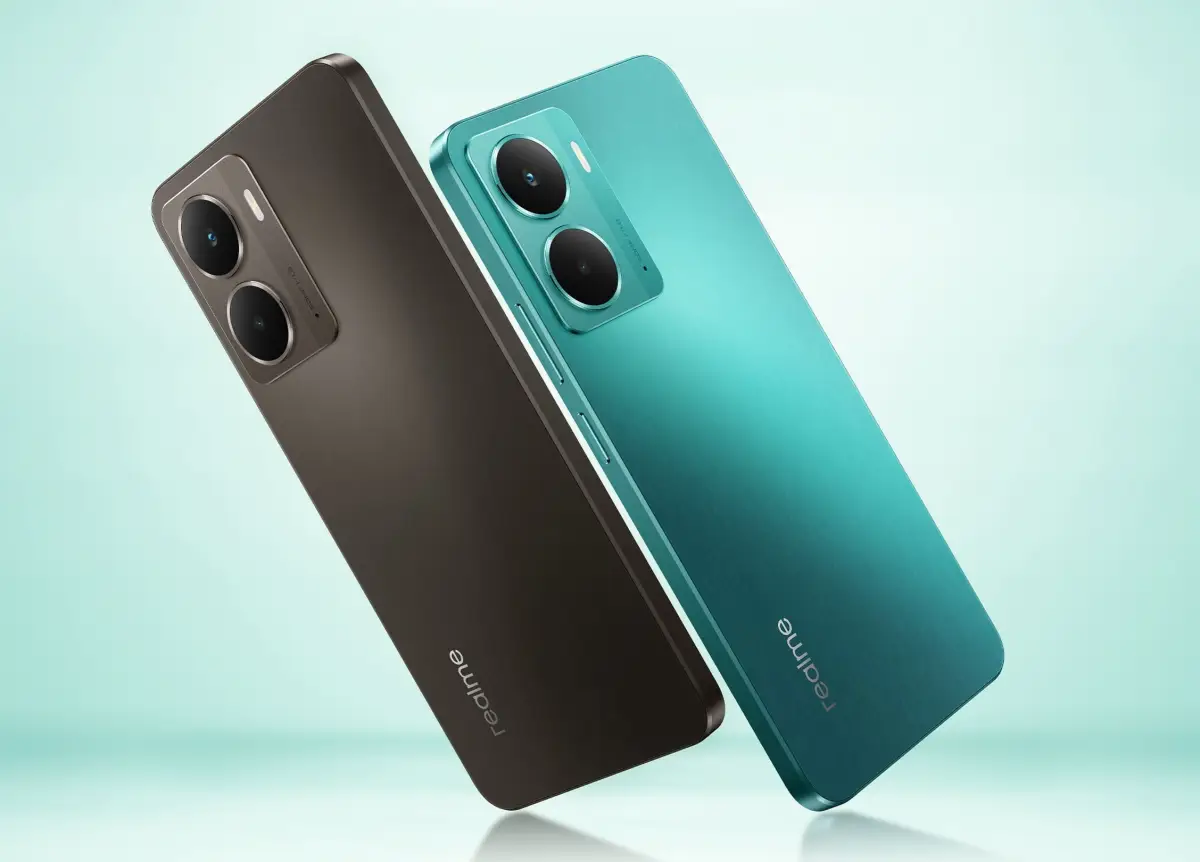Realme P3 5G warna Comet Grey dan Starlight Green. (Sumber: realme)