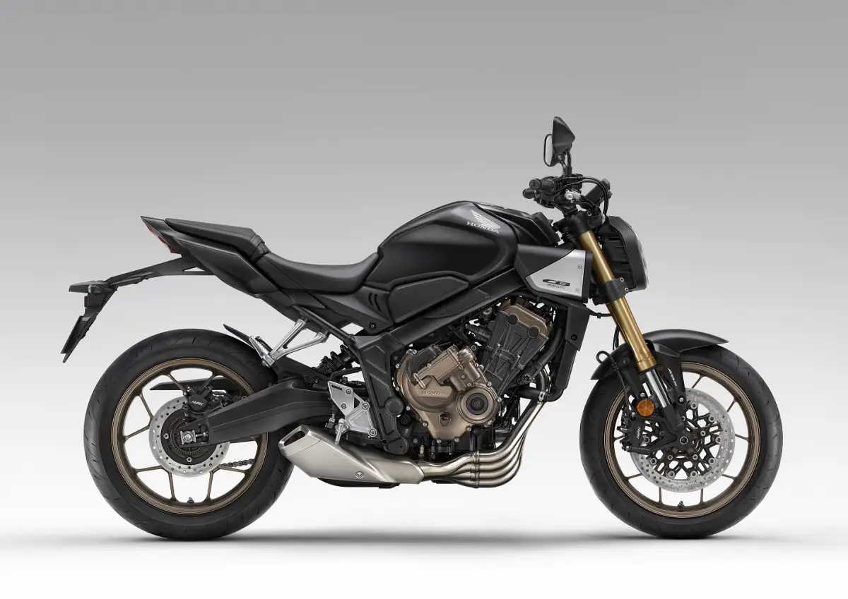 Honda CB650R warna Matte Gunpowder Black Metallic. (Sumber: Honda)