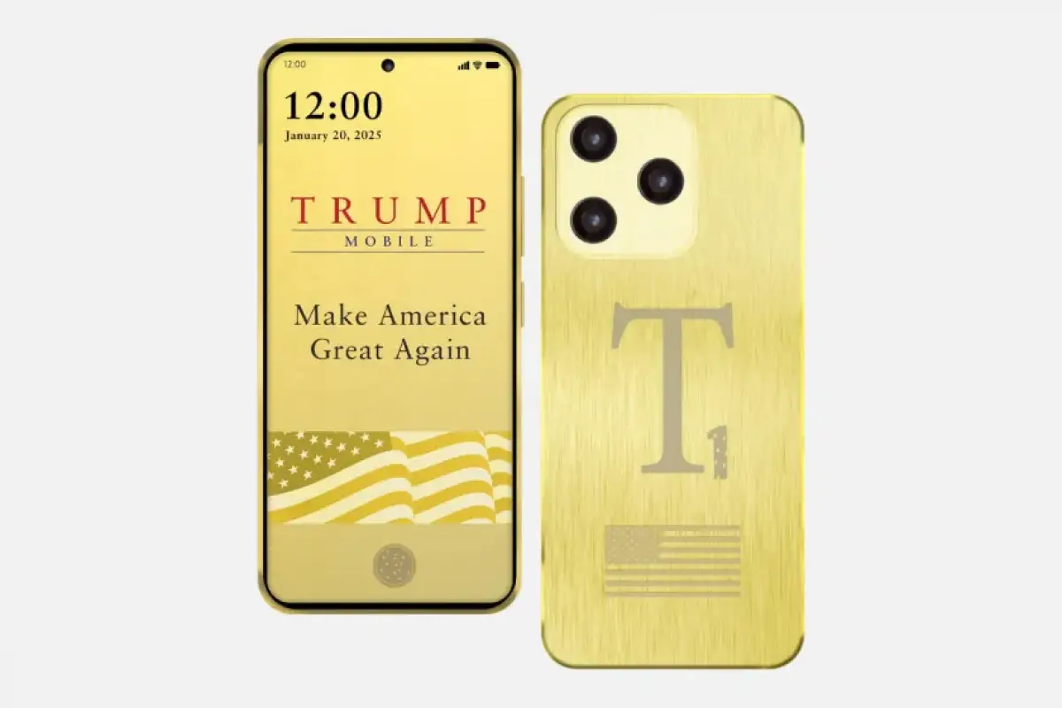 Ponsel pintar T1 yang dibuat oleh Donald Trump. (Sumber: Trump Mobile)
