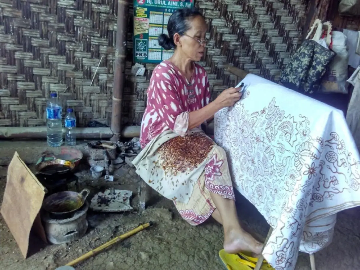 Ilustrasi batik tulis wukirsari. (Sumber: istimewa)