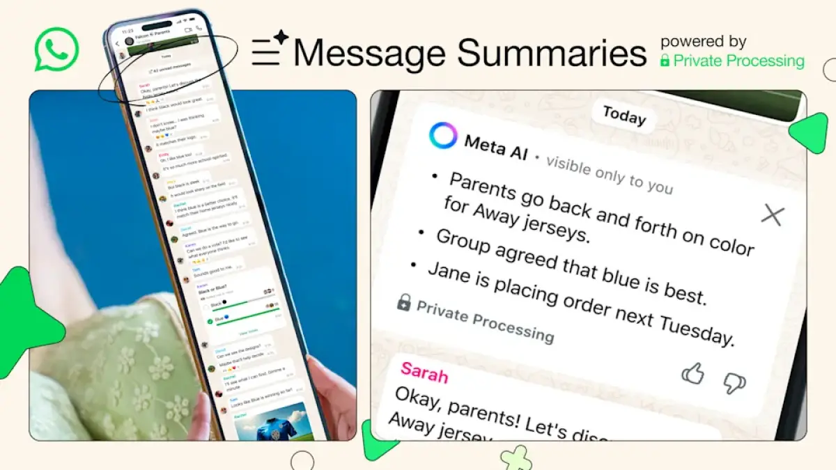 Fitur message summaries. (Sumber: WhatsApp)