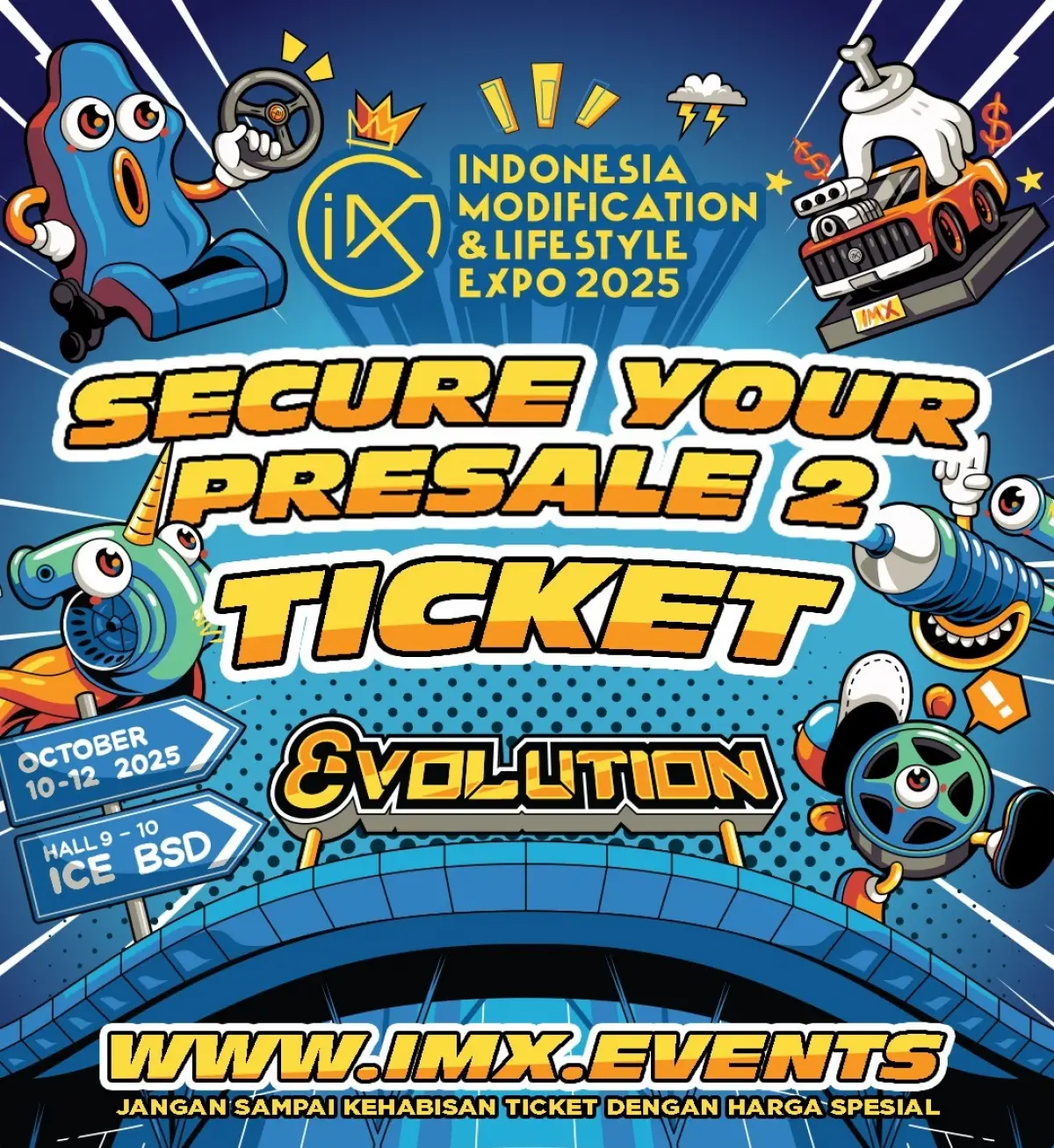 Presale tiket gelombang kedua IMX 2025. (Sumber: istimewa)