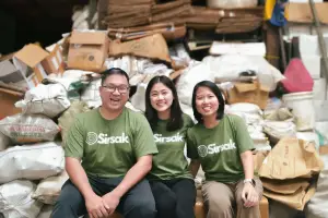 Tiga pendiri perusahaan rintisan Sirsak. (Sumber: dok. sirsak)