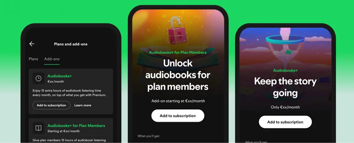 Spotify audiobook atau buku audio. (Sumber: Spotify)