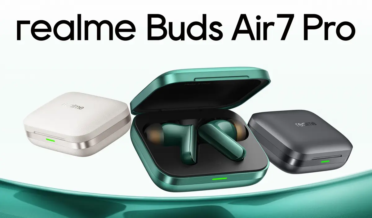 Realme Buds Air 7 Pro. (Sumber: Realme)