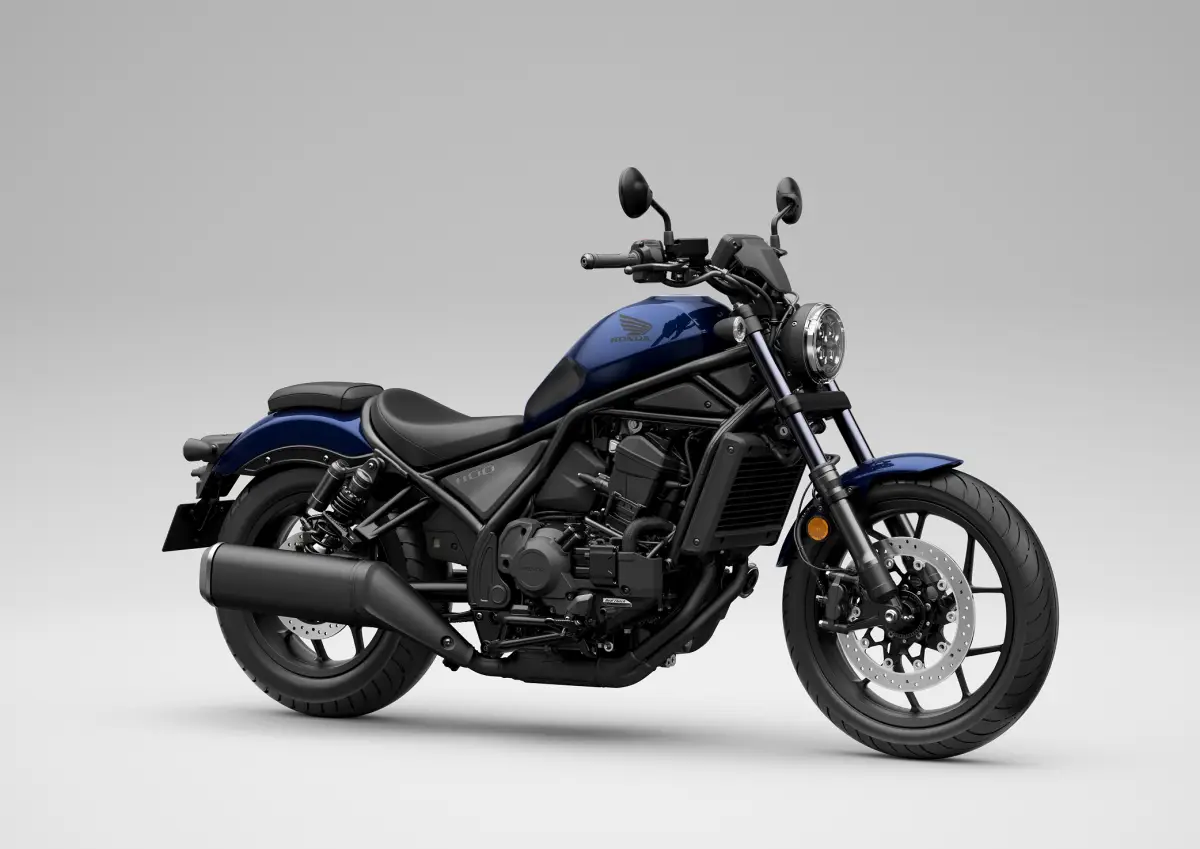 Honda Rebel 1100 warna Pearl Hawkseye Blue. (Sumber: Honda)