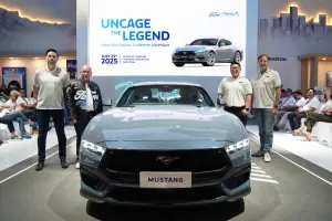 Ford Mustang 2.3L EcoBoost diperkenalkan di GIIAS 2025. (Sumber: Ford Indonesia)