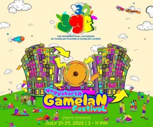 Yogyakarta Gamelan Festival 2025 dilaksanakan di Taman Budaya Embung Giwangan, Kota Jogja. (Sumber: istimewa)