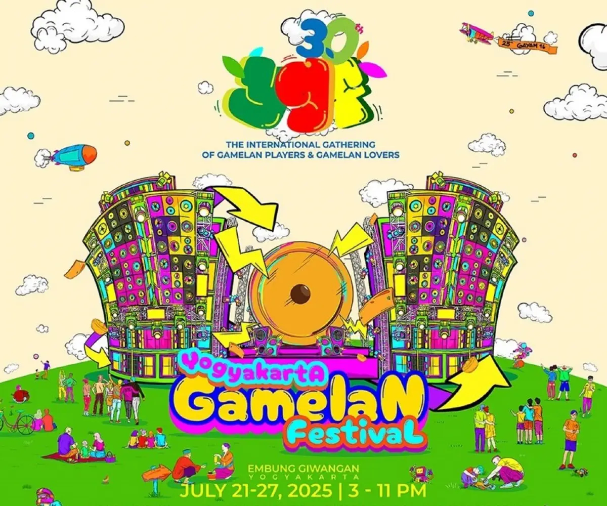 Yogyakarta Gamelan Festival 2025 dilaksanakan di Taman Budaya Embung Giwangan, Kota Jogja. (Sumber: istimewa)