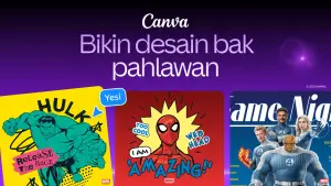 Kolaborasi Canva dengan Marvel Studios yang menyediakan 180 template. (Sumber: Canva)