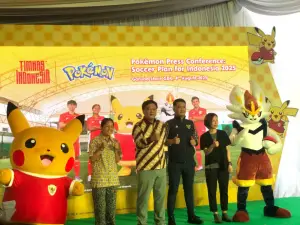 Jumpa pers kolaborasi Pokemon Go dengan tim nasional sepak bola Indonesia. (Sumber: Niantic)