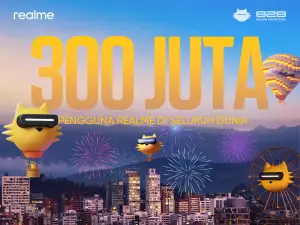 Pengguna Realme secara global tembus 300 juta orang. (Sumber: Realme)