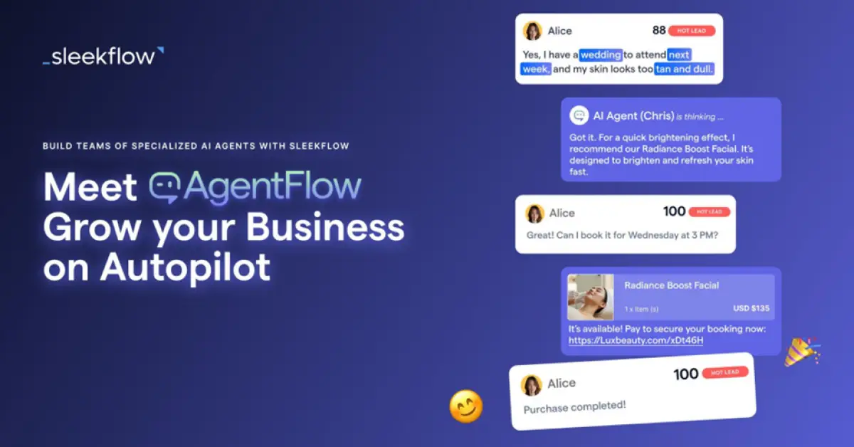 AgentFlow yang telah dirilis oleh SleekFlow. (Sumber: SleekFlow)