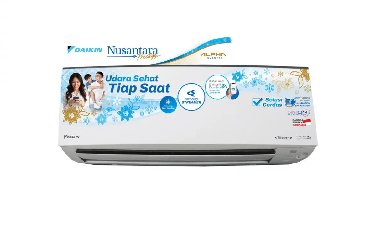 AC Daikin Nusantara Prestige dibuat di Indonesia.