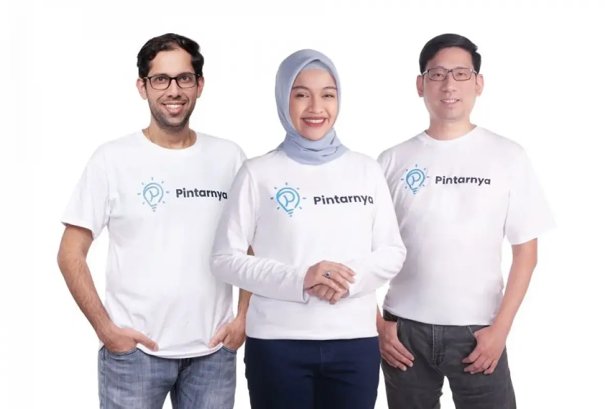 Tiga pendiri startup Pintarnya. (Sumber: istimewa)