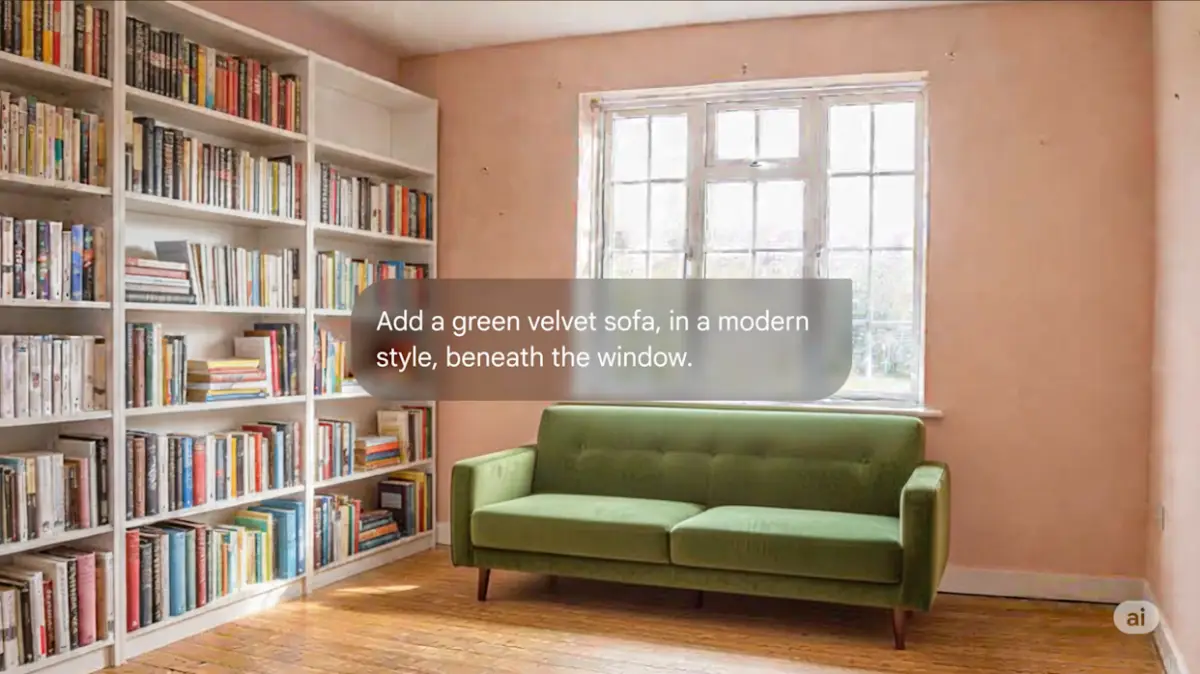 Ilustrasi gambar yang bisa disunting pakai AI di Google Gemini. (Sumber: Google)