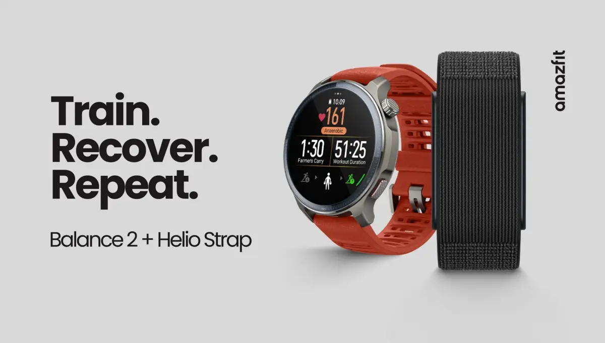 Amazfit Balance 2 dan strap Helio. (Sumber: Amazfit)
