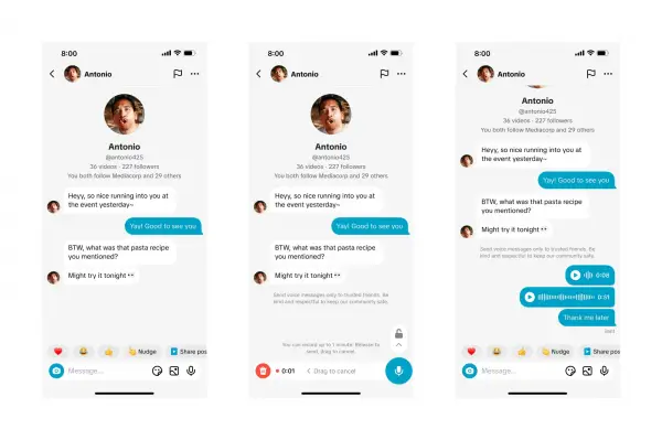 Pengguna TikTok akan Segera Bisa Kirim Gambar dan Pesan Suara Melalui DM
