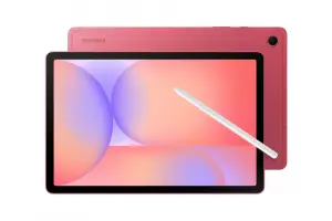 Galaxy Tab S10 Lite warna Coral Red dengan S Pen. (Sumber: Samsung)