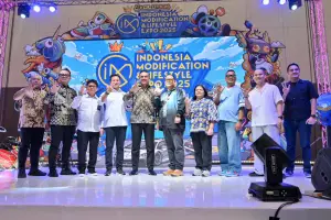 Acara pembukaan IMX 2025 di BSD City, Tangerang, Banten, Jumat (10/10/2025).