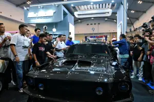 BMW E34 yang diubah menjadi seperti 'Ford Mustang' tampil di IMX 2025 pada 10-12 Oktober. (Sumber: istimewa)