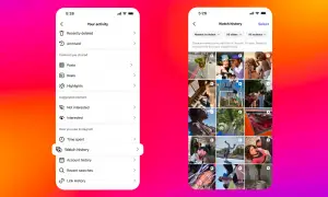 Riwayat video yang telah dilihat di Instagram.
