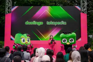 Duolingo x Tokopedia. (Sumber: istimewa)