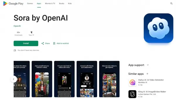 Sora Kini Sudah Tersedia dan Bisa Diunduh di Android