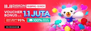 Festival Belanja 11.11 2025 di platform Lazada. (Sumber: dok. lazada)