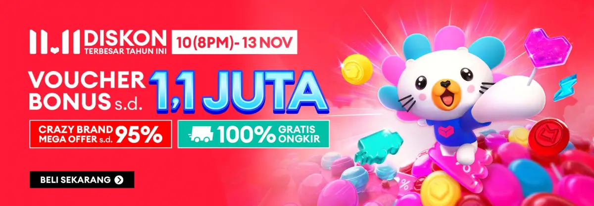 Festival Belanja 11.11 2025 di platform Lazada. (Sumber: dok. lazada)