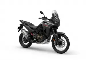 Honda CRF1100L Africa Twin warna Matte Ballistic Black Metallic.