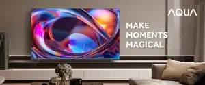 Aqua Elektronik memperkenalkan TV AQT85M80FUX. (Sumber: istimewa)