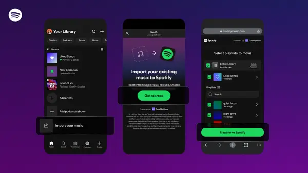 Spotify Memungkinkan Transfer Daftar Putar Lagu dari Layanan Streaming Lainnya