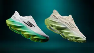 Skechers Aero Burst dilengkapi teknologi Slip-ins untuk kenyamanan tanpa perlu menyentuh kulit. (Sumber: Skechers)