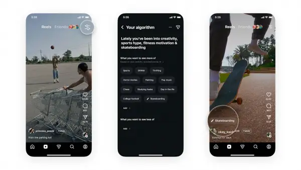 Instagram Beri Kendali Atas Algoritma Konten yang Muncul di Reels