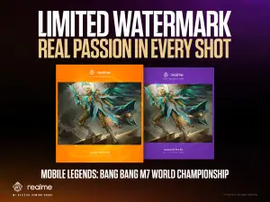 Realme Watermark untuk kejuaraan M7 Mobile Legends. (Sumber: Realme)