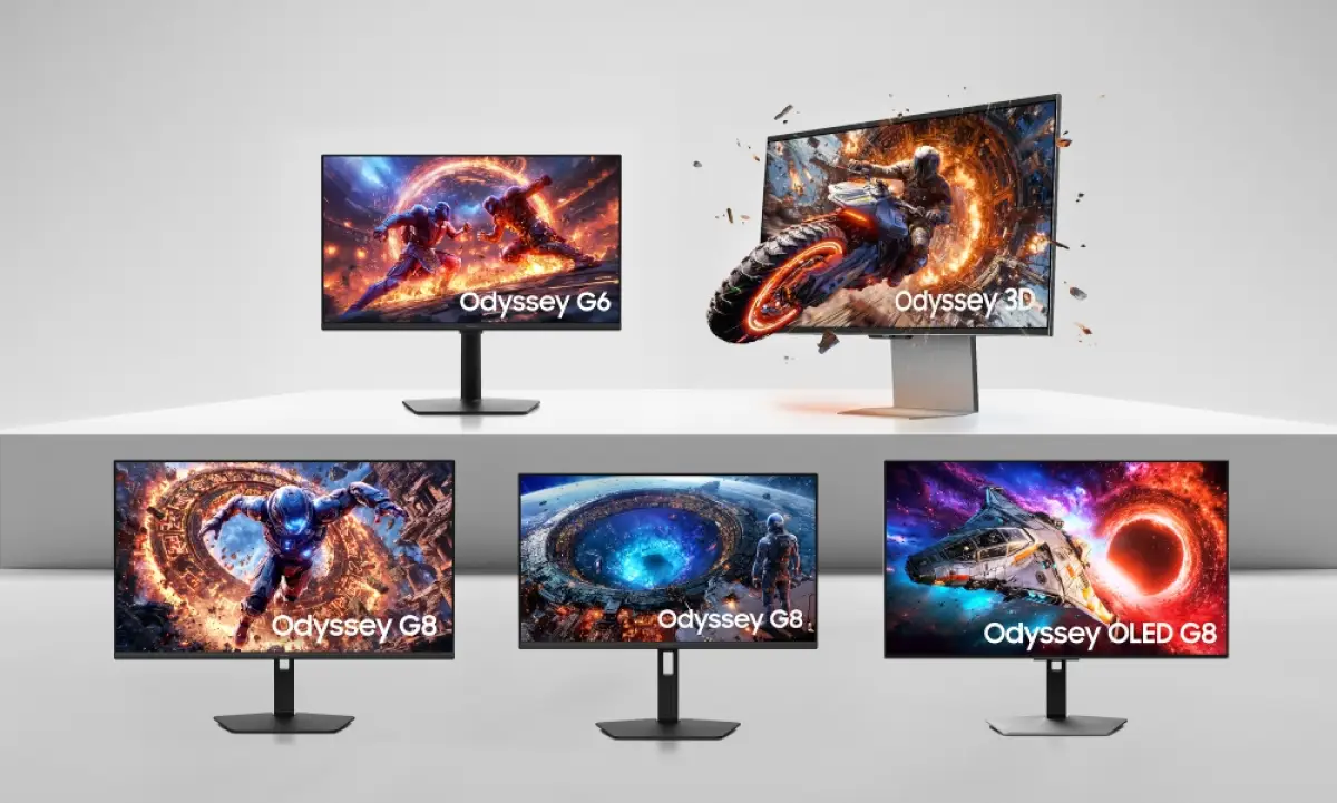Deretan monitor gaming terbaru dari Samsung Odyssey 2026. (Sumber: Samsung)