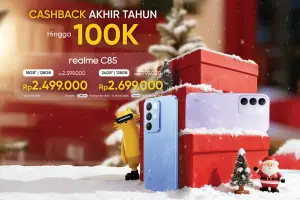 Realme beri cashback akhir tahun. (Sumber: null)