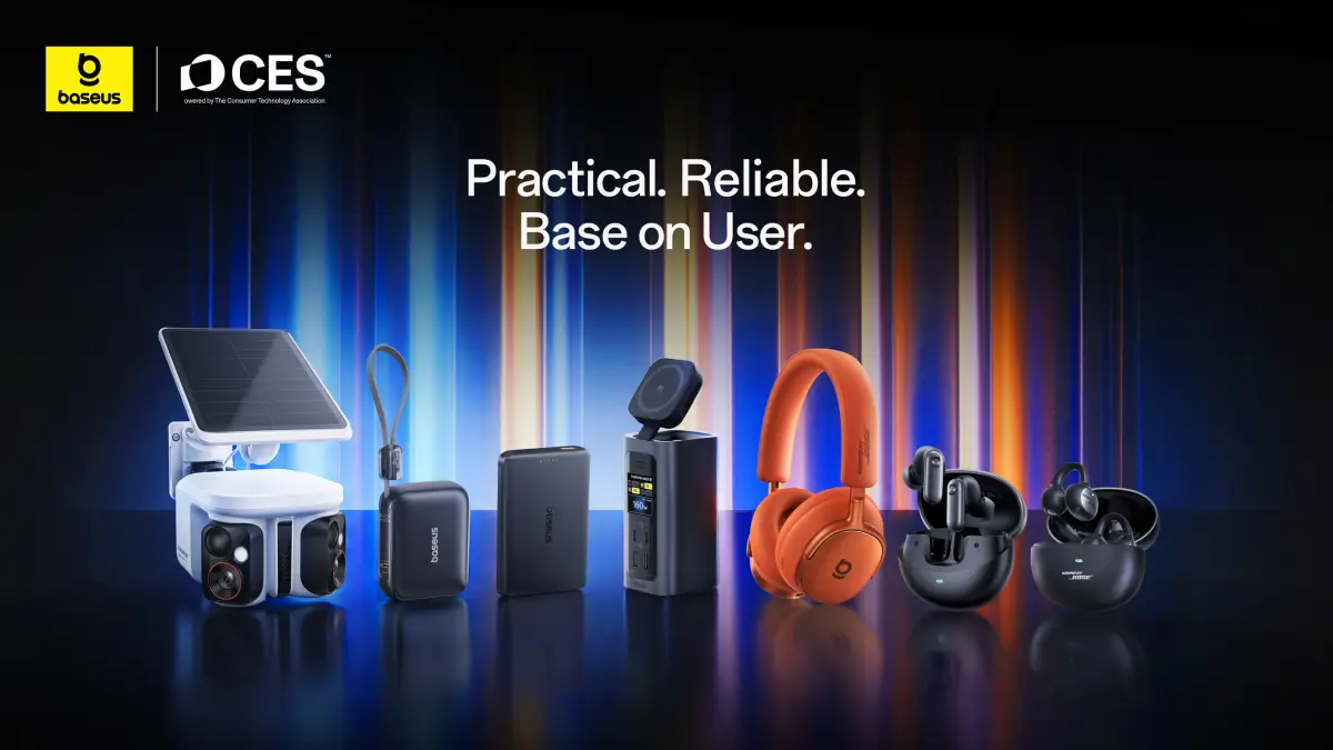 Lini produk yang dipamerkan Baseus di gelaran CES 2026. (Sumber: dok. baseus)