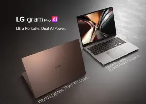 Dua laptop LG Gram baru. (Sumber: LG)