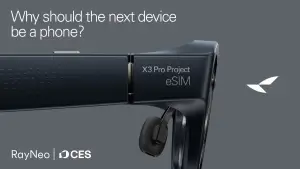 Rayneo X3 Pro eSIM Project. (Sumber: Rayneo)