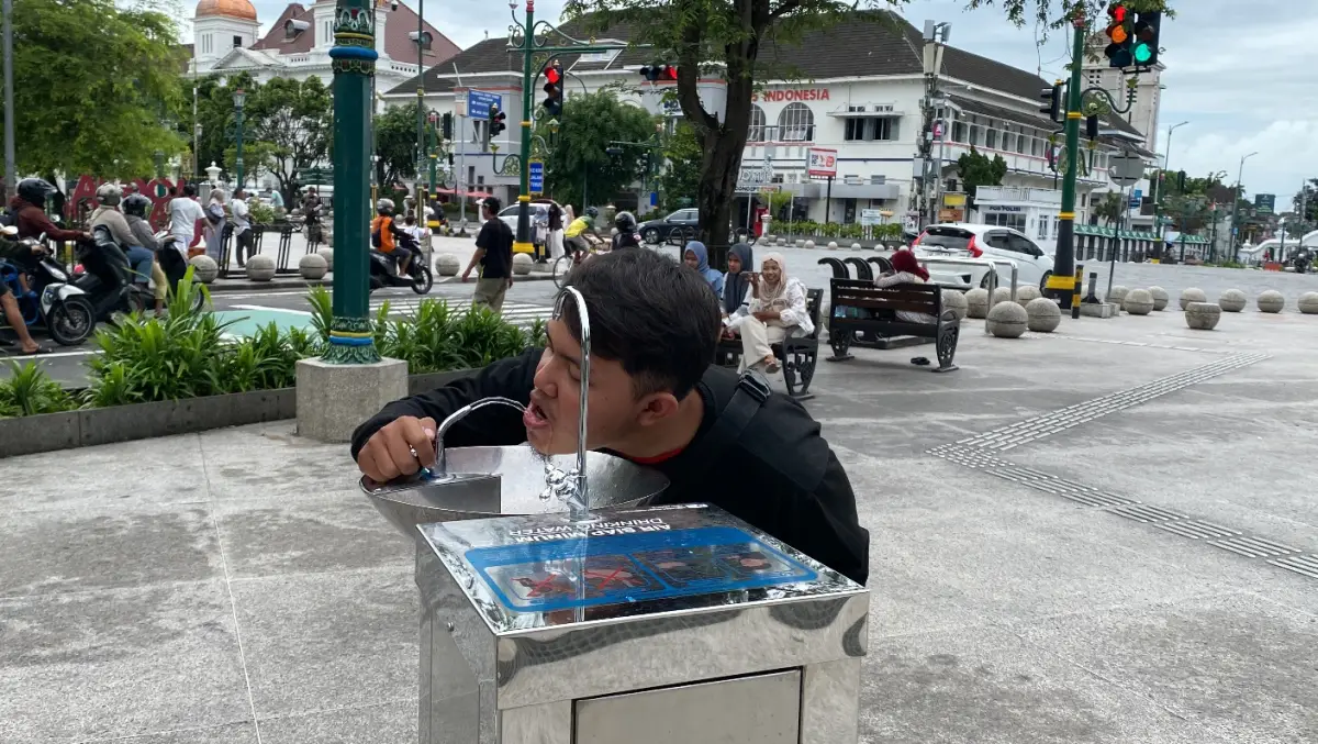 Air siap minum sekarang tersedia di kawasan Malioboro. (Sumber: Pemkot Jogja)
