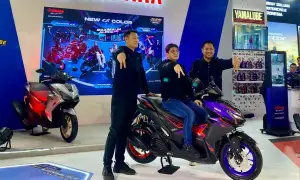 Wajah baru Yamaha Aerox Alpha di IIMS 2026. (Sumber: Yamaha)