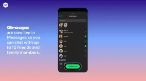 Fitur obrolan grup di Spotify. (Sumber: Spotify)
