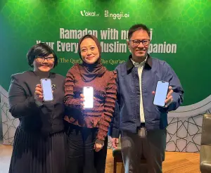 Para pendiri Vokal.ai memaparkan transformasi ngaji.ai. (Sumber: istimewa)