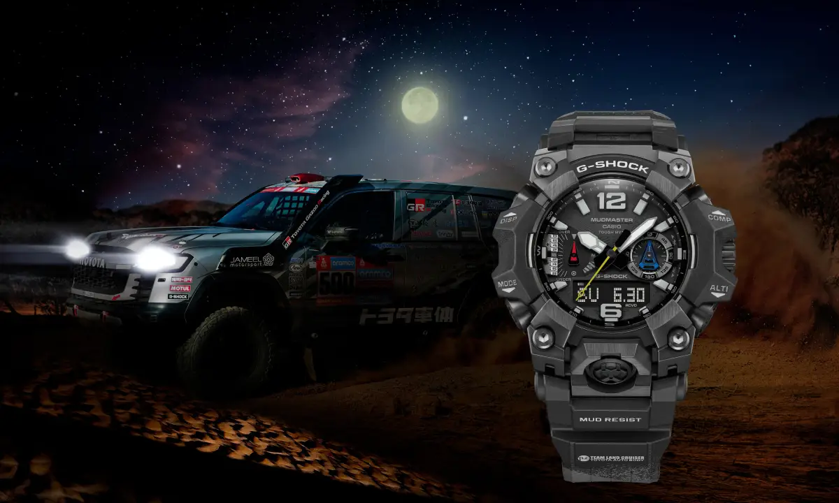 Kolaborasi Toyota Team Land Cruiser dan G-SHOCK. (Sumber: Casio)