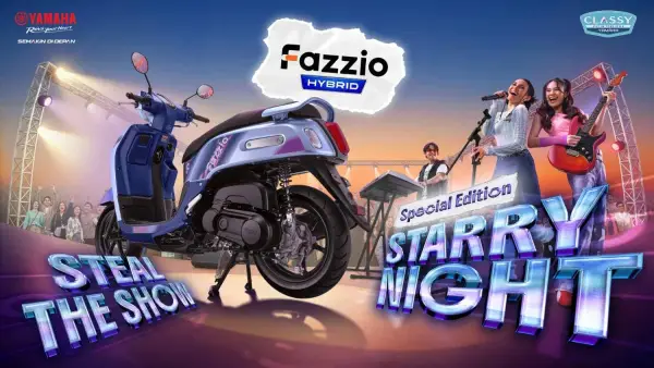 Yamaha Fazzio Hybrid Warna Starry Night Dibanderol Rp25 Jutaan, Jumlah Terbatas