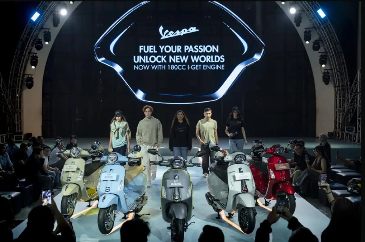Vespa memperkenalkan lima varian dengan mesin baru. (Sumber: Piaggio Indonesia)